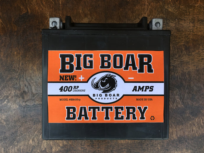 Big Boar Battery, Reverse Polarity, 400 Cranking Amps, 6