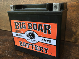 Big Boar Battery, Reverse Polarity, 400 Cranking Amps, 6"L x 5 5/8"T x 3 5/16"W