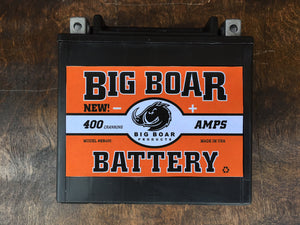 Big Boar Battery, 400 Cranking Amps, 6"L x 5 5/8"T x 3 7/16"W