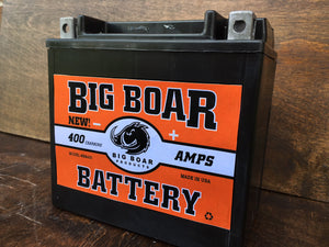 Big Boar Battery, 400 Cranking Amps, 6"L x 5 5/8"T x 3 7/16"W